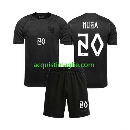 Divisa di Calcio Norvegia Antonio Nusa 20 Bambino Trasferta Mondiali 2026